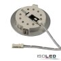 LED Möbeleinbaustrahler MiniAMP silber, 3W, 60°, 24V DC weißdynamisch, dimmbar