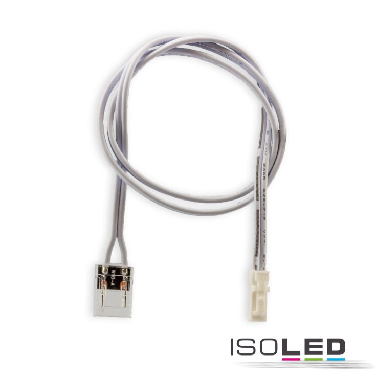 MiniAMP male-Stecker zu Clip Kabelanschluss (max. 3A) für 2-pol. IP20 Stripes mit Breite 10mm