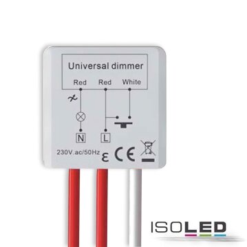 Universal-Push Mini-Dimmer für dimmbare 230V...