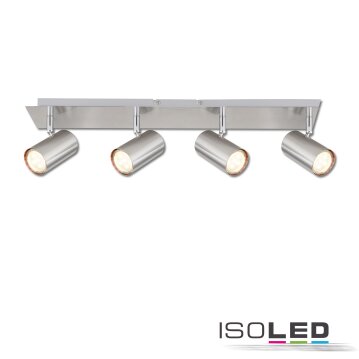 Deckenstrahler nickel matt, 4xGU10 Fassung, exkl....