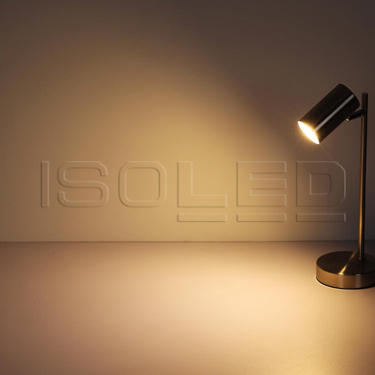 Tischleuchte schwarz, mit Schalter, 1xGU10 Fassung, exkl. Leuchtmittel