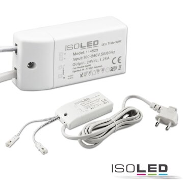 LED Trafo MiniAMP 24V/DC, 0-30W, 200cm Kabel mit...