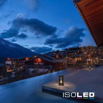 LED Leuchte Poller-4, 9W, sandschwarz, warmweiß