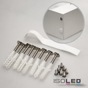 Aufbaurahmen weiß RAL 9016 für LED Panel 600