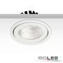 LED Einbaustrahler, weiß, 8W, 60°, rund, warmweiß, IP65, dimmbar