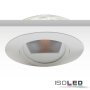 LED Einbaustrahler asymmetrisch COB, weiß, 8W, 50°, IP44, rund, warmweiß, dimmbar