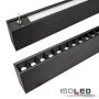 LED Hängeleuchte Raster Up+Down, 15+32W, 8,5x128cm, schwarz, UGR<6, 3000K, dimmbar