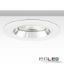 ISOLED Einbaurahmen Kombi f&uuml;r GU10/MR16, wei&szlig; + wei&szlig;-silber