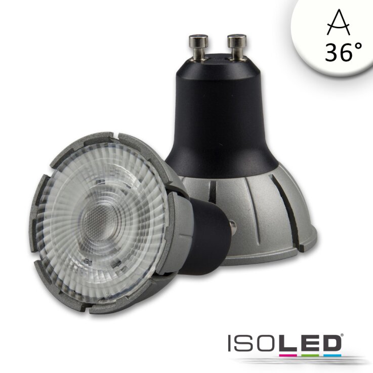 ISOLED GU10 Vollspektrum LED Strahler 7W COB, 36°, 4000K, dimmbar