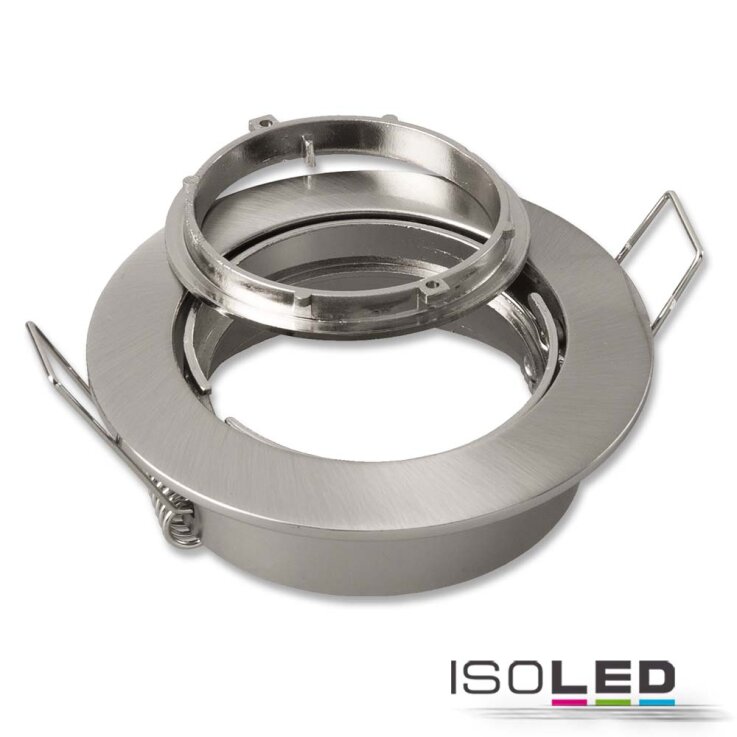 ISOLED Einbaurahmen rund für GU10/MR16, Alu weiß