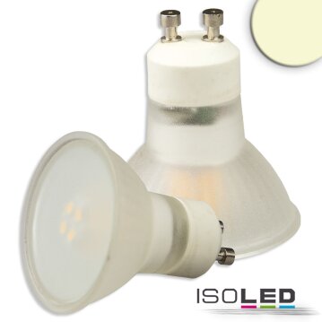 ISOLED GU10 LED Strahler 3W, 270°, opal, warmweiß