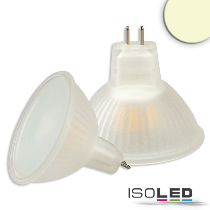 ISOLED MR16 LED Strahler 3,5W, 270°, opal, warmweiß