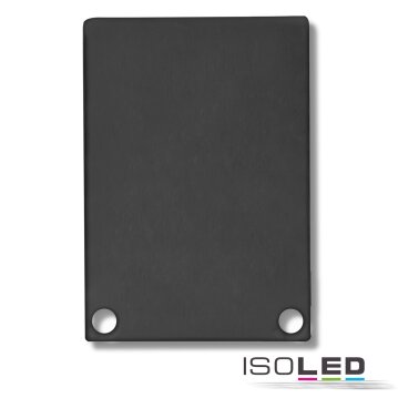 Endkappe EC48 Alu schwarz RAL 9005 für SURF/DIVE24...