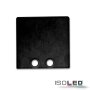 Endkappe EC 58B schwarz f&uuml;r Profil SURF16, 2 STK, inkl. Schrauben