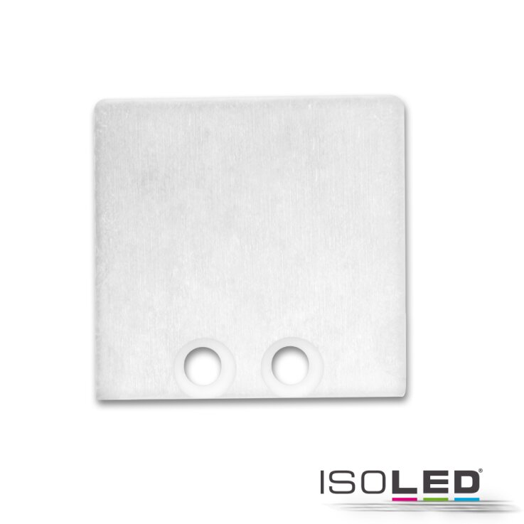 Endkappe EC 58W weiß RAL 9010 für Profil SURF16, 2 STK, inkl. Schrauben
