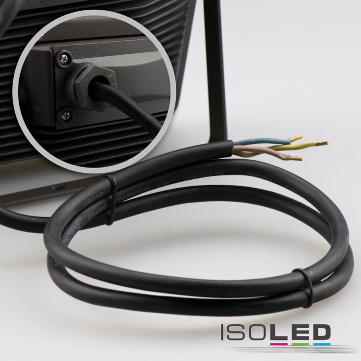 ISOLED Fluter 30W, neutralweiß, schwarz, IP65