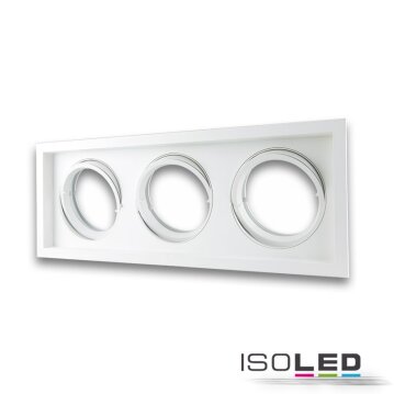 Einbaurahmen AR111, eckig, 3 fach, schwenkbar