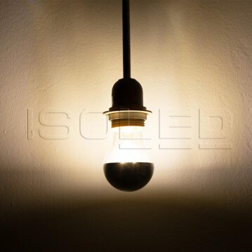 ISOLED E27 LED Spiegelkopf, 4W, klar, warmweiß