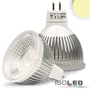 ISOLED MR16 LED Strahler 6W GLAS-COB, 70&deg;,...