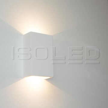 ISOLED LED Gips-Wandleuchte 2x3W, UP&DOWN, eckig,...