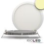 LED Downlight, 18W, ultra flach, rund, weiß, warmweiß
