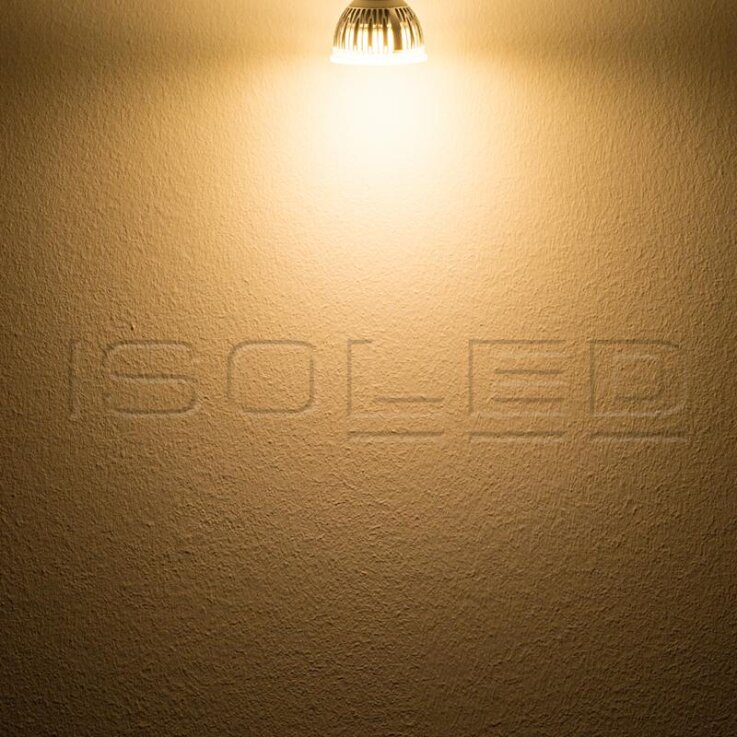 ISOLED MR16 LED Strahler 6W Glas diffus, 120°, warmweiß