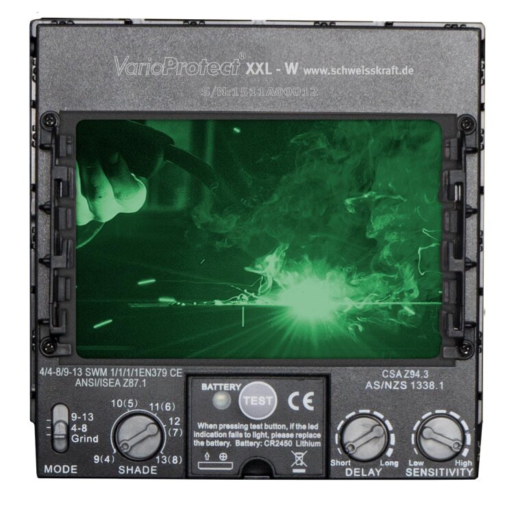 SCHWEISSKRAFT Automatik-Schweißschirm VarioProtect XXL W