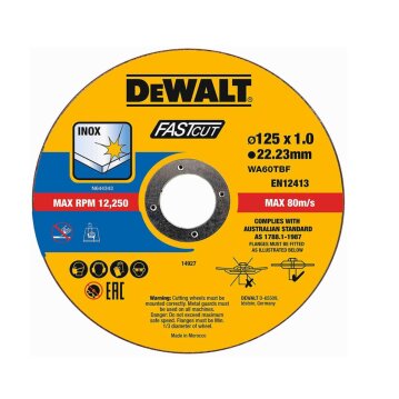 DEWALT Trennscheibe 125 x1 x 22,23 mm Inox, 100 Stk.