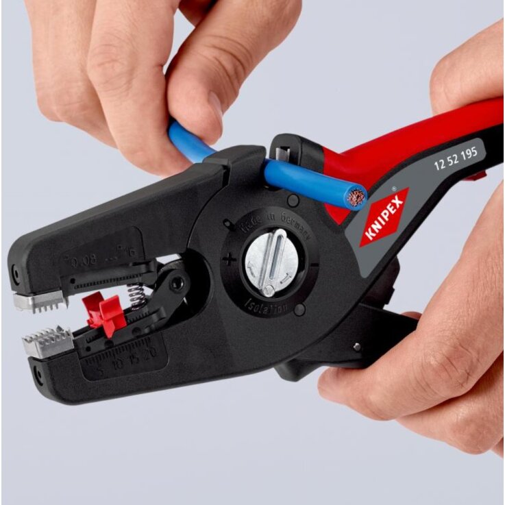 KNIPEX 12 52 195 PreciStrip16 Automatische Abisolierzange, 195 mm