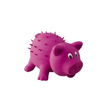 NOBBY Latex Schwein, himbeer, 11 cm