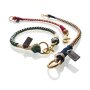 HUNTER Hundehalsband S-M, B: 1,4 cm, Halsumfang: 40 cm, blau/beige