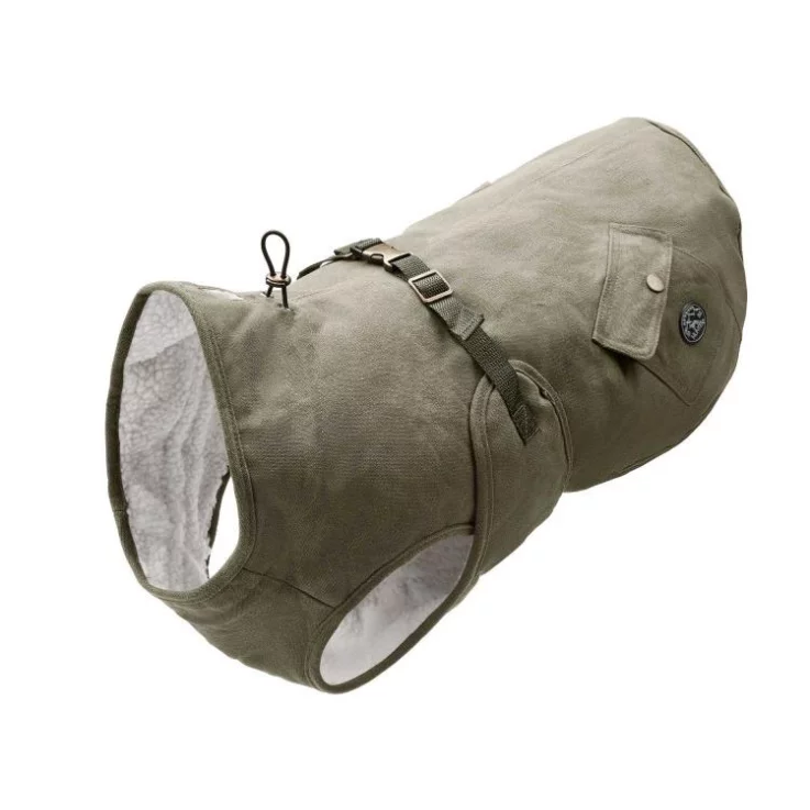 HUNTER Hundemantel Uppsala Trend, Hals: 20-38 cm, Bauch: 30-40 cm, khaki