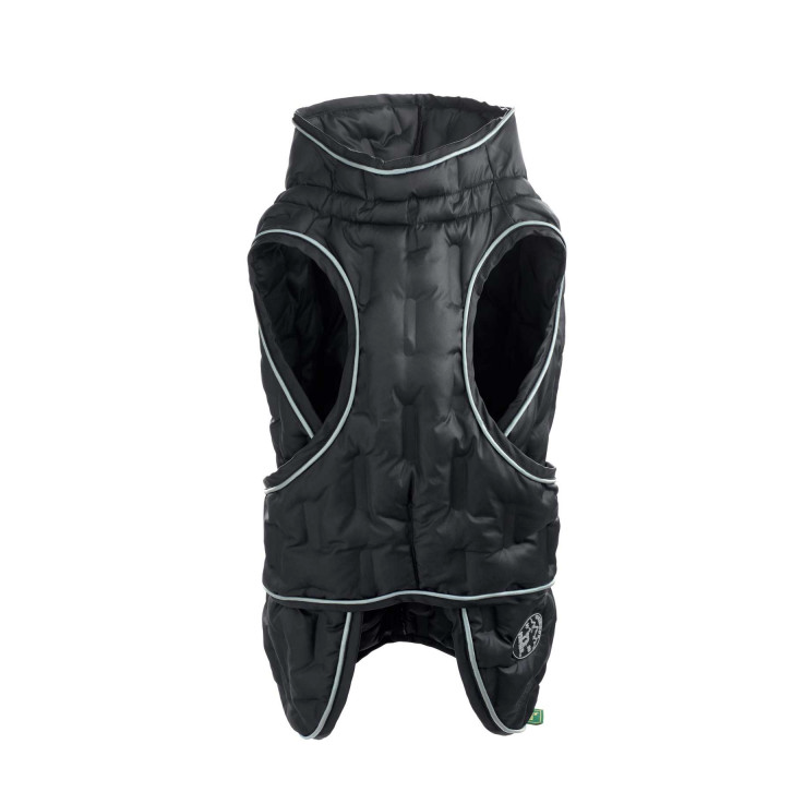 HUNTER Hundemantel Monaco 55, Hals: 74 cm, Bauch: 54-116 cm, schwarz