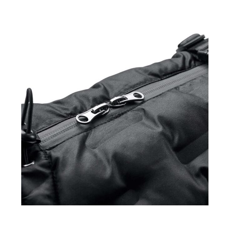 HUNTER Hundemantel Monaco 55, Hals: 74 cm, Bauch: 54-116 cm, schwarz