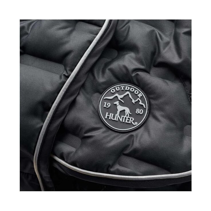 HUNTER Hundemantel Monaco 55, Hals: 74 cm, Bauch: 54-116 cm, schwarz