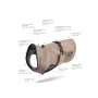 HUNTER Hundemantel Uppsala 25, Hals: 20-38 cm, Bauch: 30-40 cm, taupe