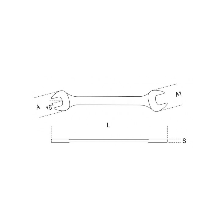 BETA 000550179 55/s12x/Satz 12 Doppelmaulschlüssel