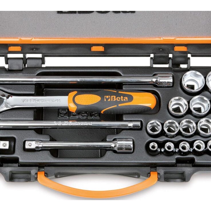 BETA 910/C16-16 teilig Sechskant-Steckschlüssel und 5 Betätigungswerkzeuge