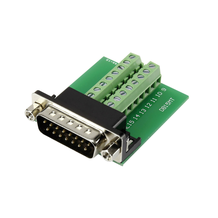 D-SUB Einbaustecker DB15MT Nennspannung/-Strom:30V/DC
