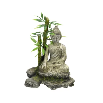 NOBBY Aqua Ornaments "Zen Statue mit Bambus",...
