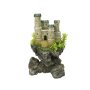 NOBBY Aqua Ornaments "Burg mit Pflanzen", 12,5 x 10,5 x 19 cm
