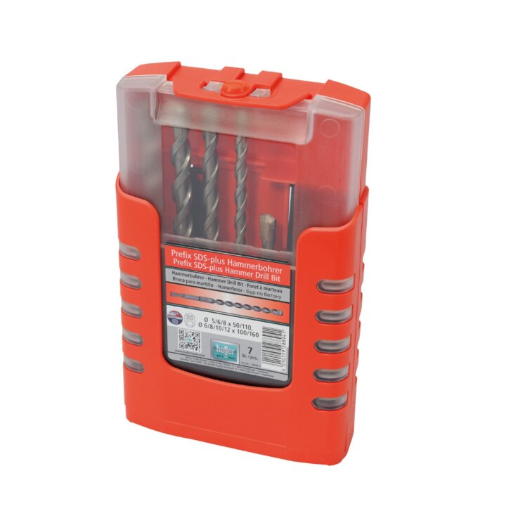 HELLER SDS-plus Hammerbohrersatz, 7-tlg.