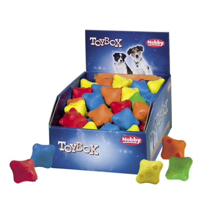 NOBBY Vollgummi Spielzeug "Reflex", verschiedene Farben, 6 cm