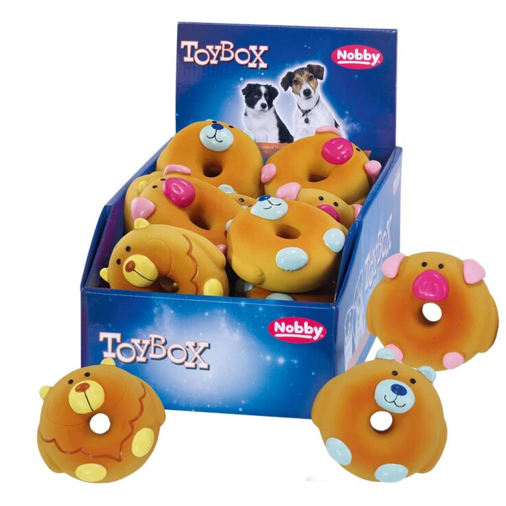 NOBBY Latex Donut "Animal", Ø 8,5 cm