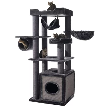 NOBBY Kratzbaum "FARIS", grau, 173 cm hoch