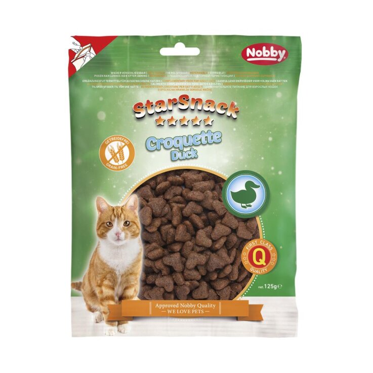 Katzen - Snacks NOBBY Starsnack Croquette Duck, 125 g