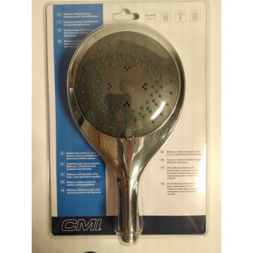 Wellness-Mehrfunktions-Handbrause mit Antikalknoppen