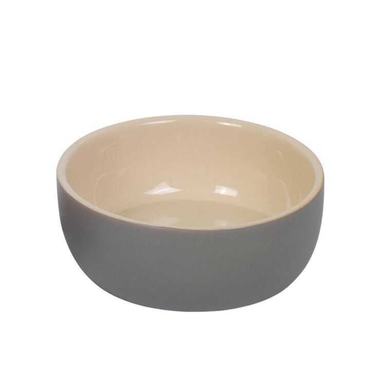 NOBBY Keramik Napf „KAUNIS“, grau, M 1 l, Ø 18,5 x 7 cm