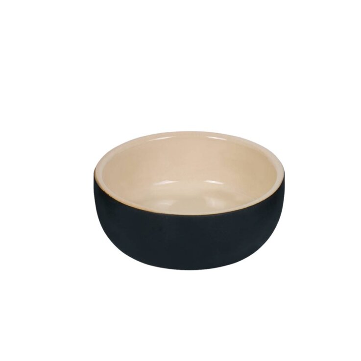 NOBBY Keramik Napf „KAUNIS“, schwarz, S, Ø 13,5 x 5,5 cm