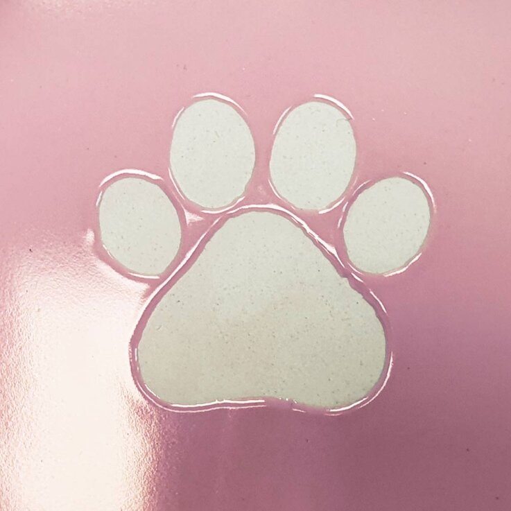 NOBBY Keramik Napf „Strio“, rosa-creme, XL, Ø 21 x 8,5 cm